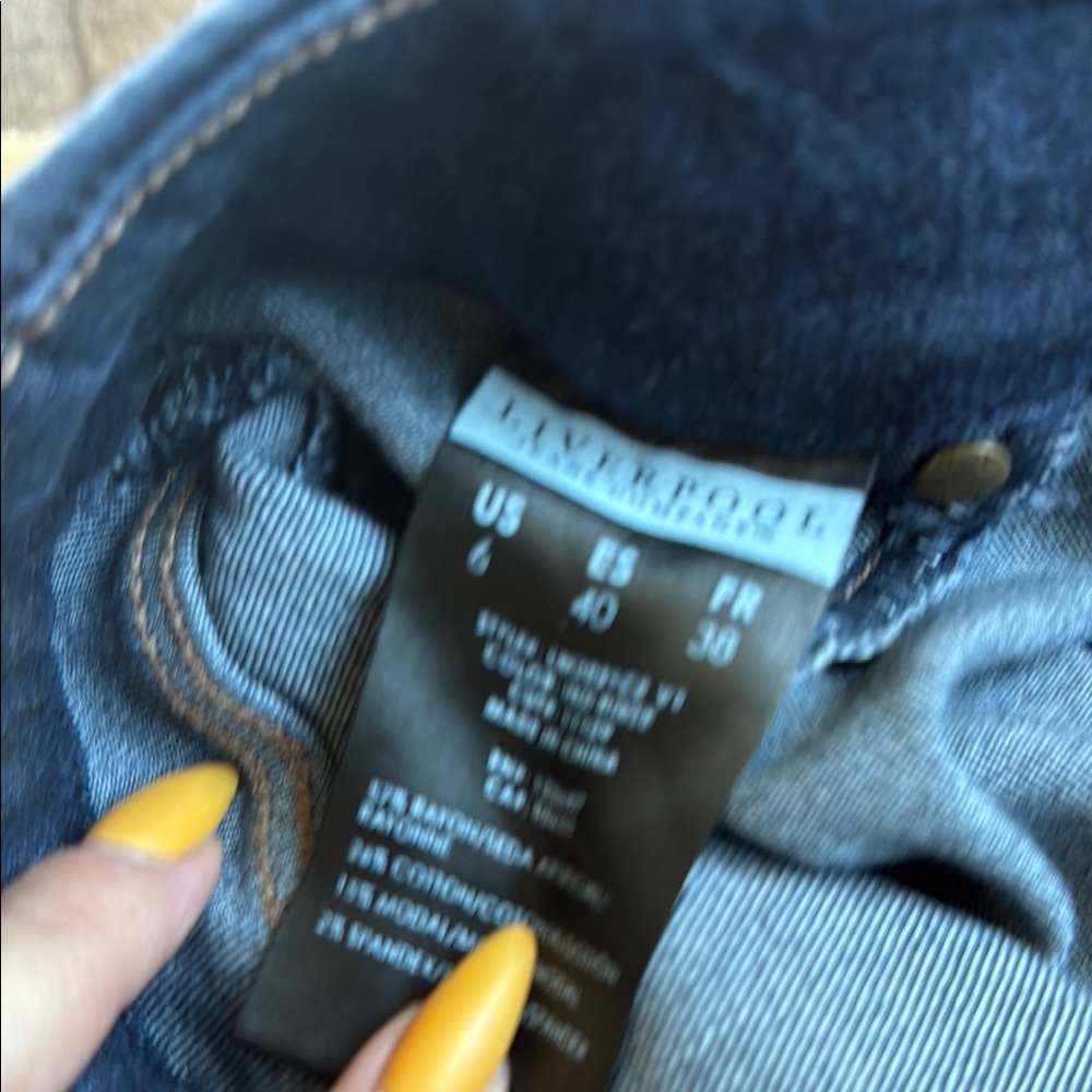 Liverpool Dark Blue Women's Jeggings - Picture 4 of 4